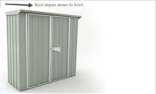 SmartStore Skillion SM2007 2020x685 Mistgreen available at Gubba Garden Shed