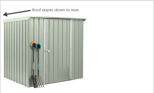 SmartStore Lean-to SM2015 2020x1520 Mist Green Shed available at Gubba Garden Shed