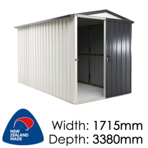 Duratuf Kiwi Shed Gable End 1.7x3.4 Single Sliding Door
