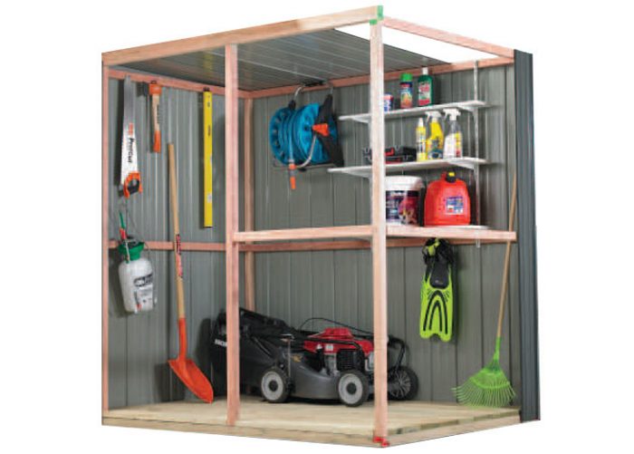 Duratuf Kiwi Shed Lean-to 4.2x1.2 Double Sliding Doors - Image 2