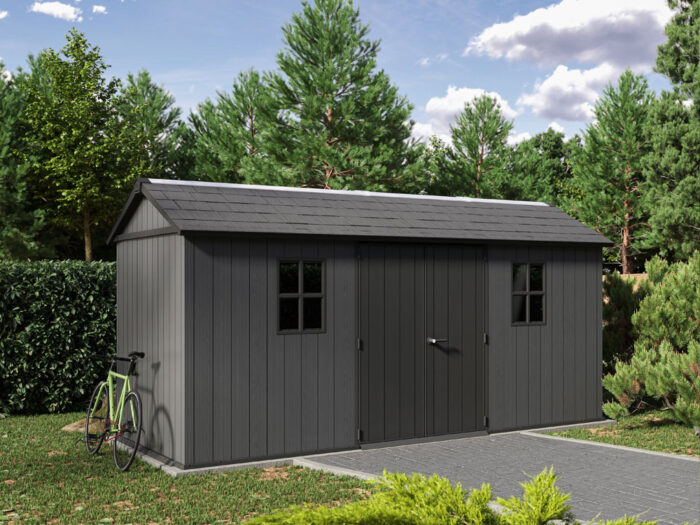 Keter Newton Plus 1575 Outdoor Storage Shed - Image 2