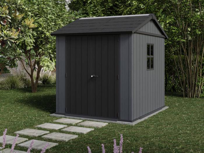 Keter Newton Plus 757 Outdoor Storage Shed - Image 3